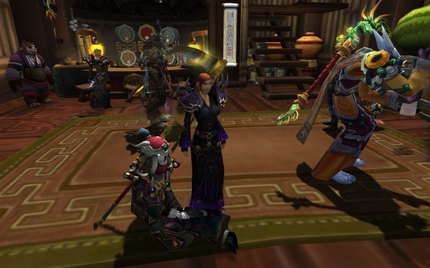 This human female warlock looked great in her Tmog along with sporting her Scythe!